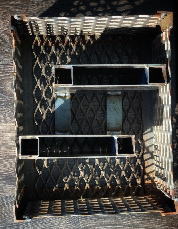 Removable Snake Charcoal / Log Basket -fully custom made in South Australia