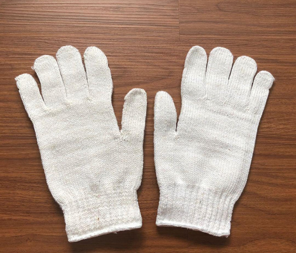 White Cotton BBQ Gloves 12 Pack