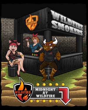 Midnight At Wildfire 265g Box of 9 (Beef / Rib / Steak / Brisket Rub) (Wholesale)