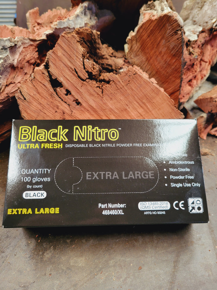 Black Gloves Nitrile Nitro Heavy Duty