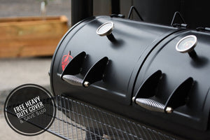 Heavy Duty Offset Smoker Wildfire Longhorn and Pitmaster Pack