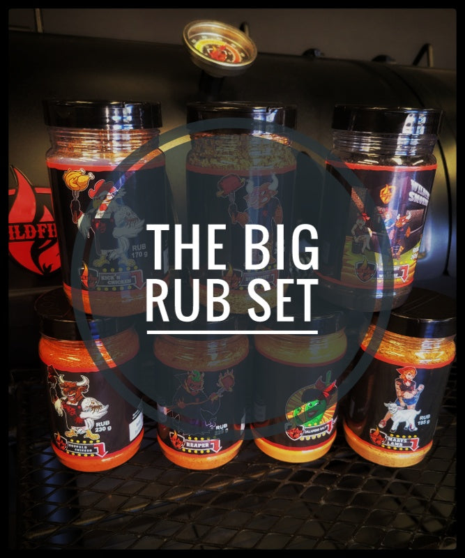 The Big Rub Set (8 Rubs) Large Containers (Spices and Seasonings)