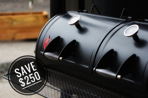 Heavy Duty Offset Smoker Wildfire Longhorn and Pitmaster Pack