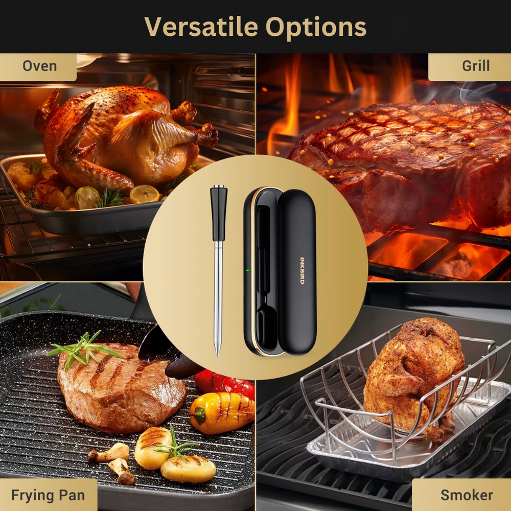 INKBIRD Wireless BBQ Thermometer INT-11P-B Bluetooth Wire-free Food Probe