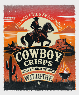 Cowboy Crisps French Fries Seasoning (New Release) Large Container