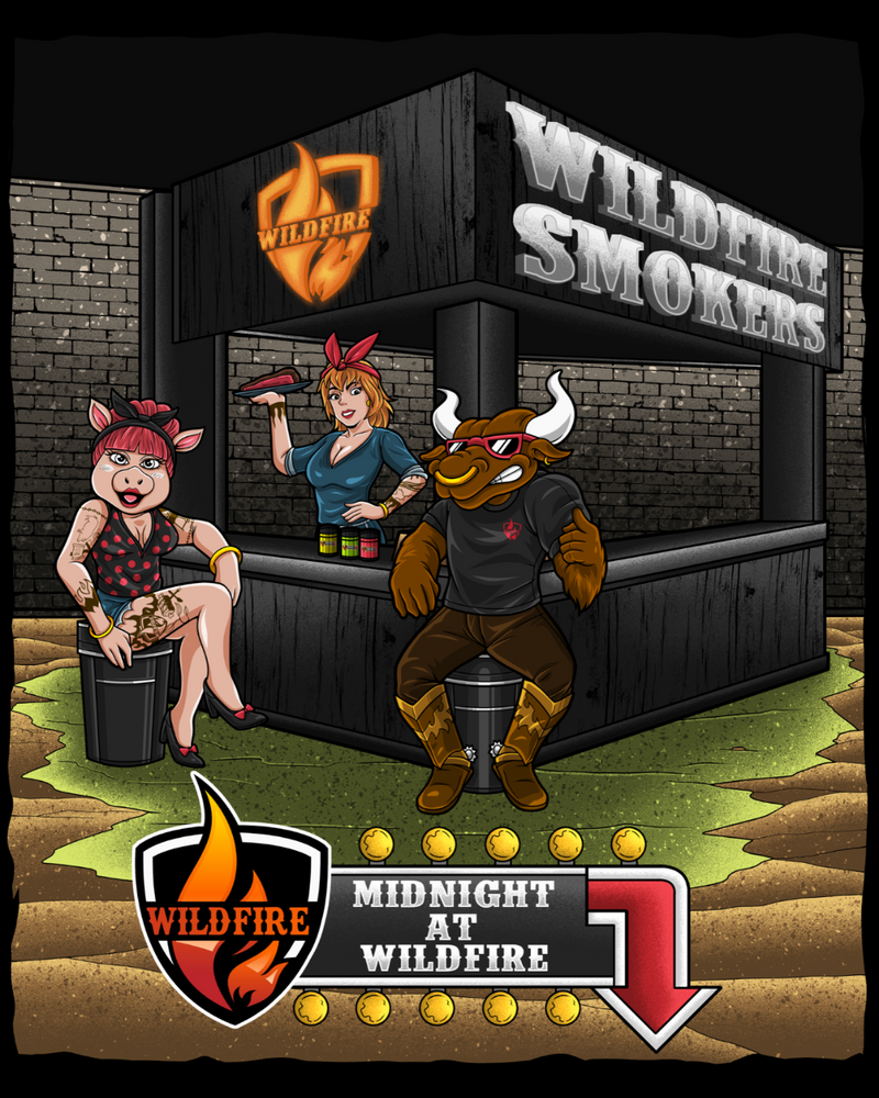 Midnight At Wildfire 265g Box of 9 (Beef / Rib / Steak / Brisket Rub) (Wholesale)